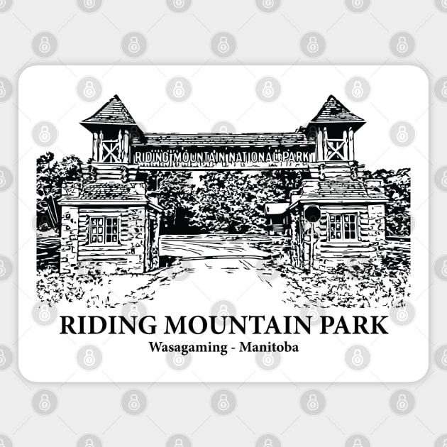 Riding Mountain Park - Wasagaming MB Magnet by Lakeric